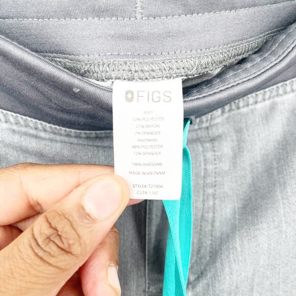 FIGS Womens Kade Cargo Pull On Nursing Medical Scrub Pants Size S Graphite Gray - Picture 7 of 11